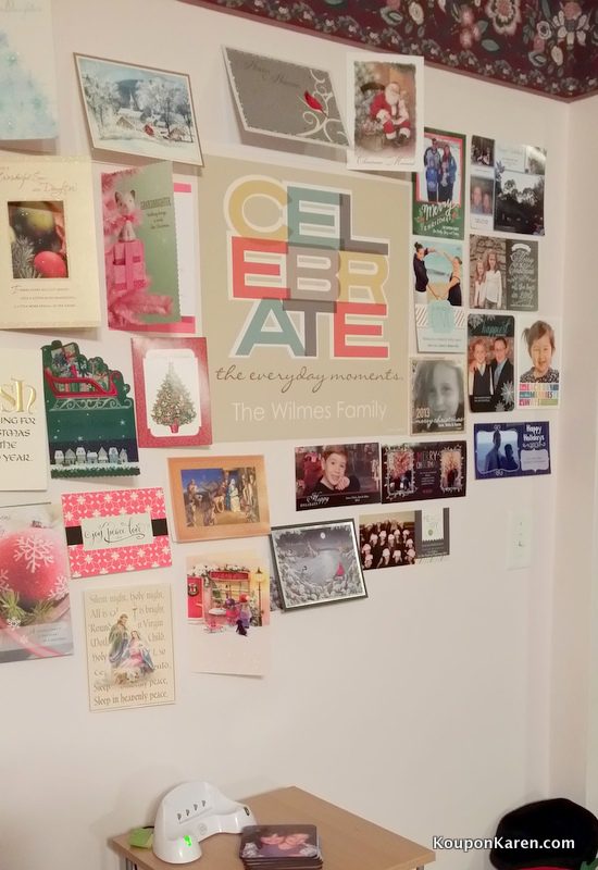 A Wall of Christmas Cards and What Happens after the Holiday is Over