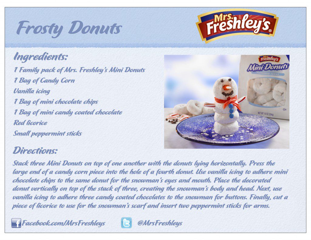 Frosty Donuts Recipe Card