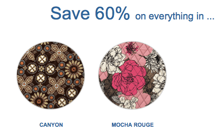 Save up to 60% off at VeraBradley