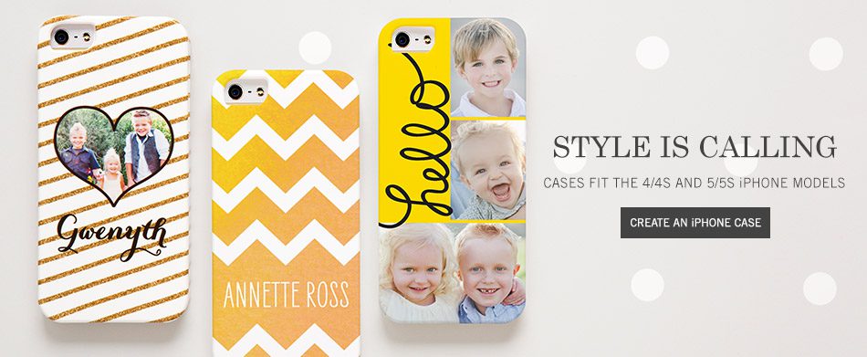 Custom and Photo iPhone Cases, Buy One, Get One Free at TinyPrints.com