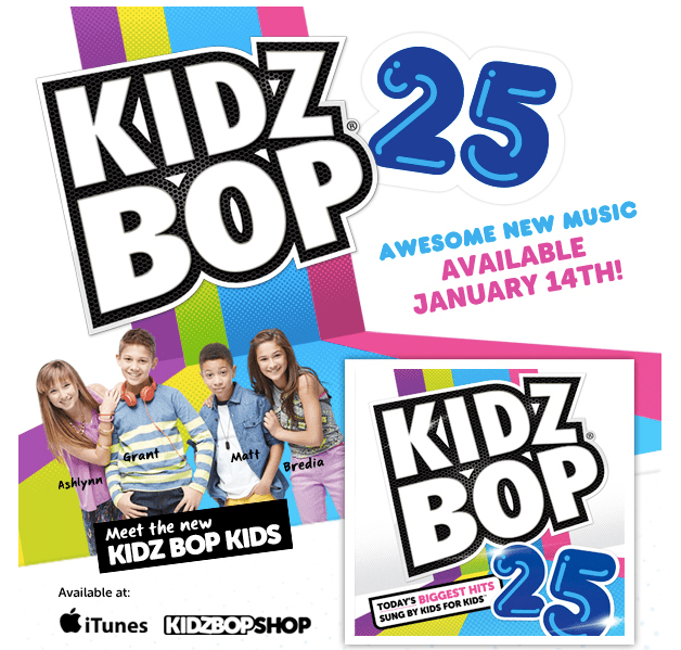 Kidz Bop 25 in stores January 14, 2014 with New Kidz Bop Kids {Giveaway}
