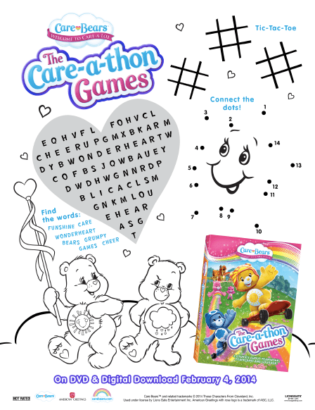 Care Bears Activity Sheet