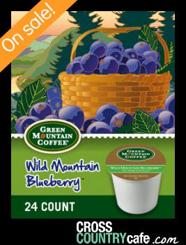 Wild Mountain Blueberry K-cup’s only $11.99 per box of 24!