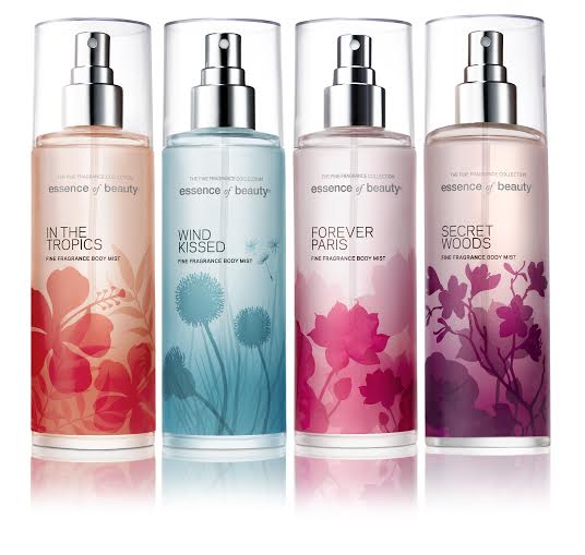Essence of Beauty Fine Fragrance mini Body Mists