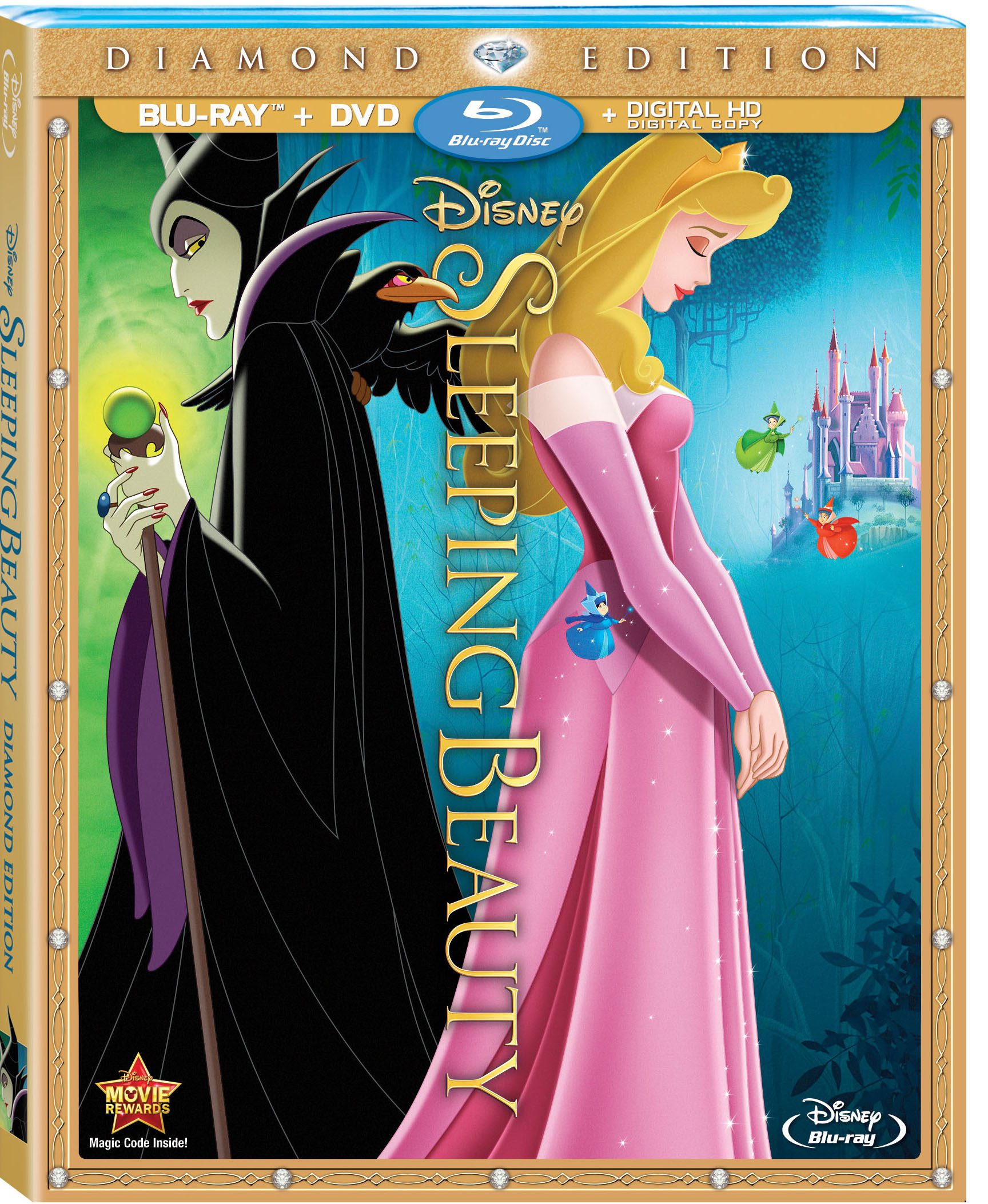 Sleeping Beauty Diamond Edition Blu-ray and Digital HD on October 7, 2014