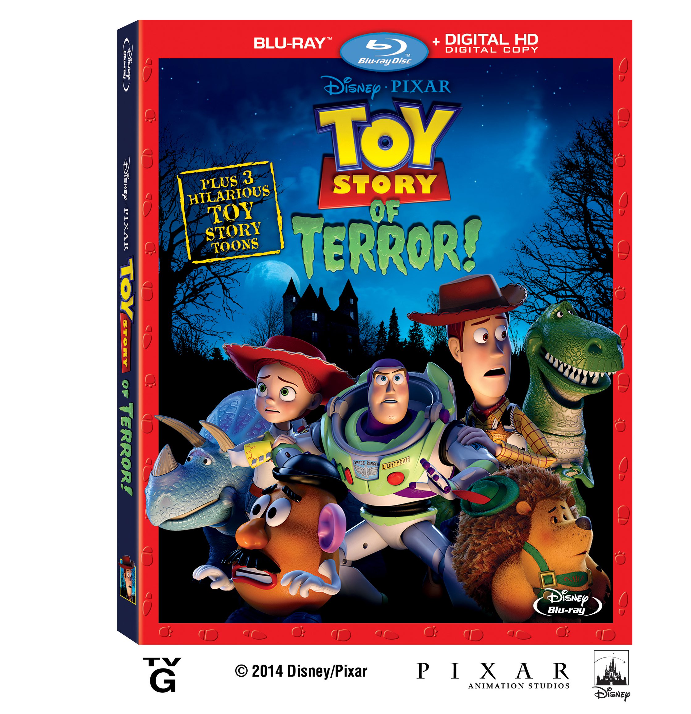 Toy Story of Terror on Blu-ray + Digital Copy, DVD and Digital HD August 19, 2014