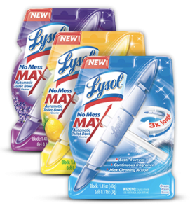 Keep your Toilet Clean with Lysol No Mess Max Automatic Toilet Bowl Cleaner {Giveaway}