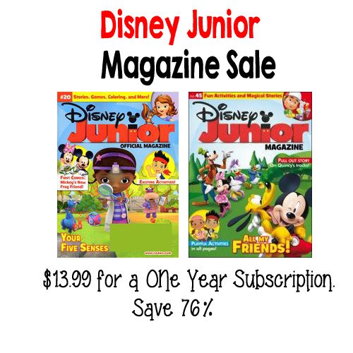 Subscribe to Disney Junior Magazine for 76% off – only $13.99 a Year {Send A Gift!}