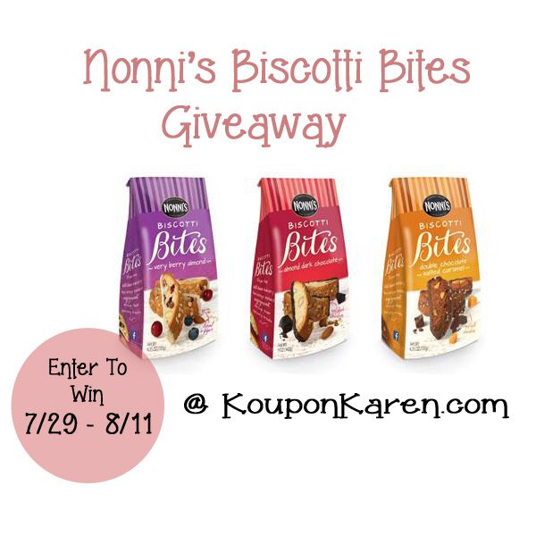 Nonni’s Biscotti Bites Review {Giveaway}