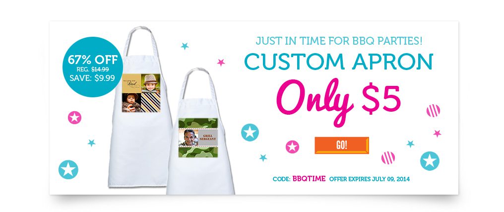 custom photo apron