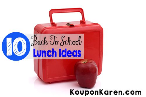 Back To School Lunch Ideas