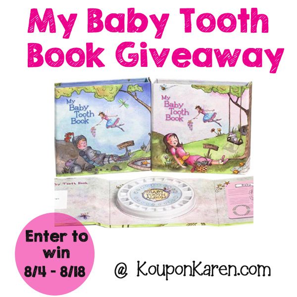 Baby Tooth Book Memory Keepsake {Giveaway}