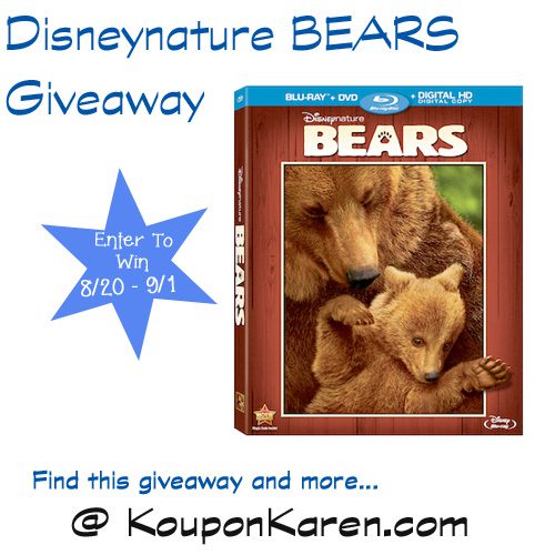 See Disneynature BEARS on Blu-ray {Giveaway}