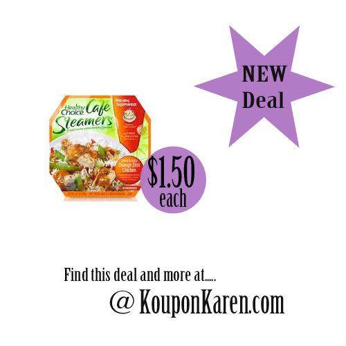 Healthy Choice Cafe Steamers Deal – $1.50 at Walmart