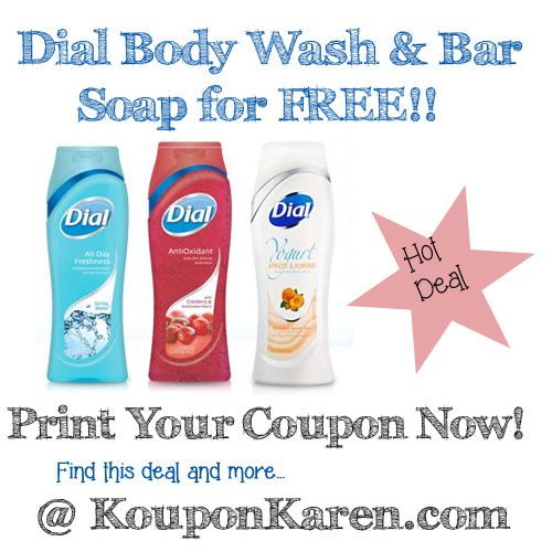 Dial Body Wash and Bar Soap FREE at CVS Today {HURRY}