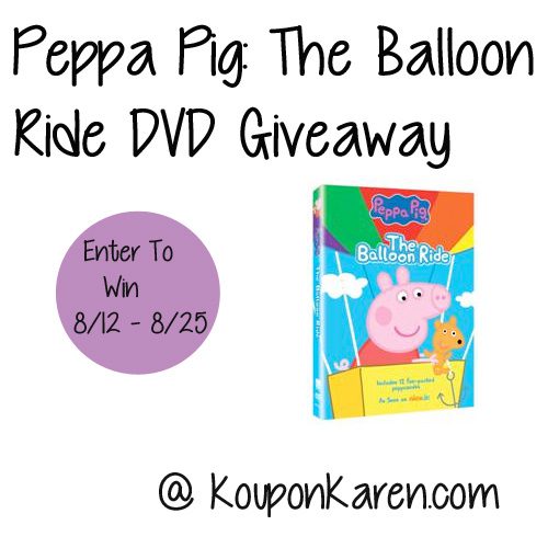 Peppa Pig: The Balloon Ride DVD {Giveaway}