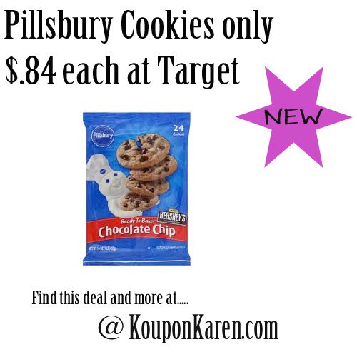 Pillsbury Cookie Dough only $0.84 at Target