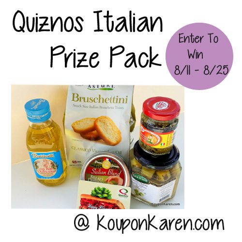 Try the Classic Italian Sub at Quiznos and Win a Quiznos Gift Pack {Giveaway}