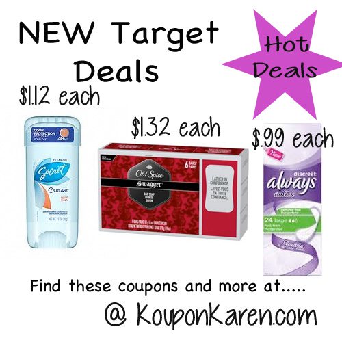 Today’s Favorite Deals at Target| Secret, Old Spice & Always