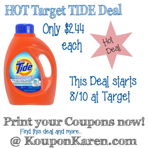 Tide Detergent only $2.44 at CVS (Starts 8/10)
