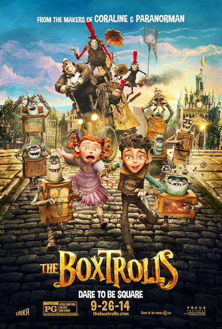 THE BOXTROLLS Official Poster, Meet THE BOXTROLLS and Trailer {In Theaters 9/26/14} #TheBoxtrolls