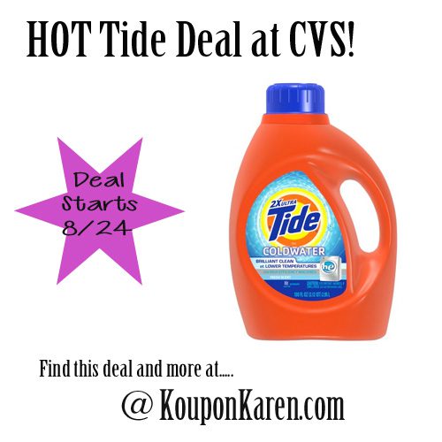 Tide Deal at CVS – only $1.94 (starting 8/24)