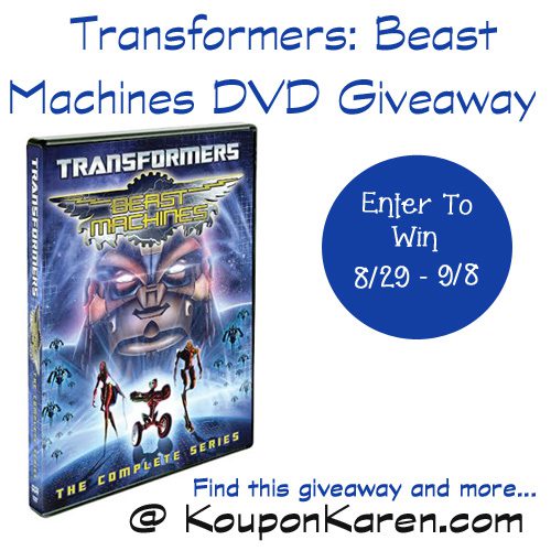 Transformers: Beast Machines DVD –  The Complete Series {Giveaway}