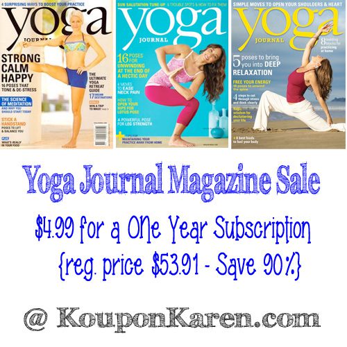 Yoga Journal Magazine Deal | Only $4.99 a Year!