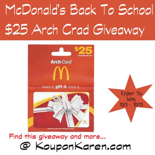 Tips for Surviving The Back To School Season {$25 Arch Card Giveaway} #HappyBalance #McDGoesB2S #Spon #Paid