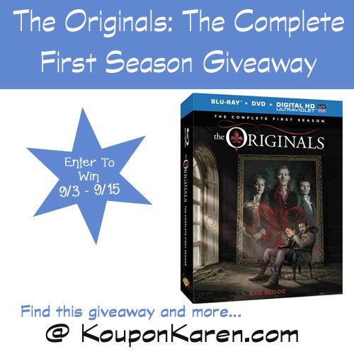 The Originals: The Complete First Season on DVD and Blu-ray Combo Pack {Giveaway}