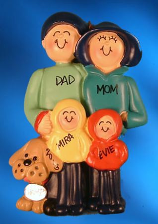 Family-with-dog-ornament