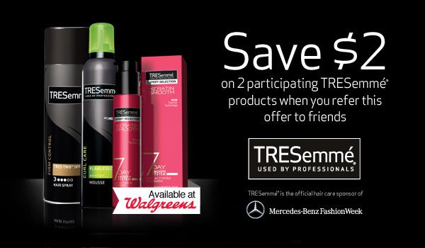 High Value TRESemme Printable Coupon #TRESemmeFlashSavings