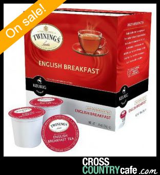 Twinings English Breakfast Keurig K-cup on sale for $9.99 per box of 24!