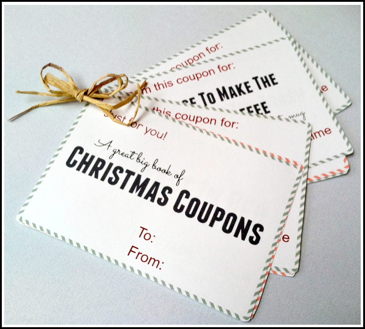 FREE Printable Christmas Coupon Book + 10% off Coupon for Cross Country Cafe