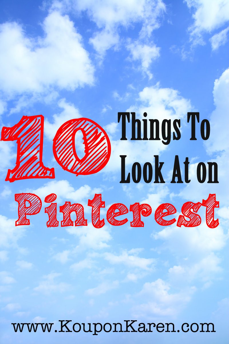 10 Things to Look At on Pinterest