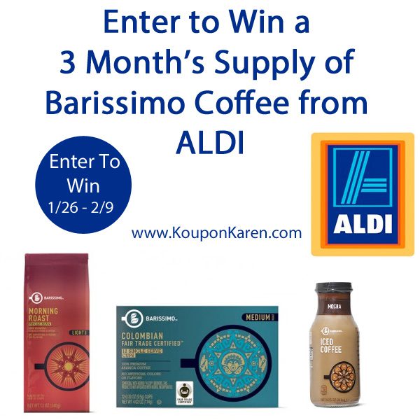 ALDI is Rebranding Their Coffee & Win a Month’s Supply of Coffee {Giveaway}