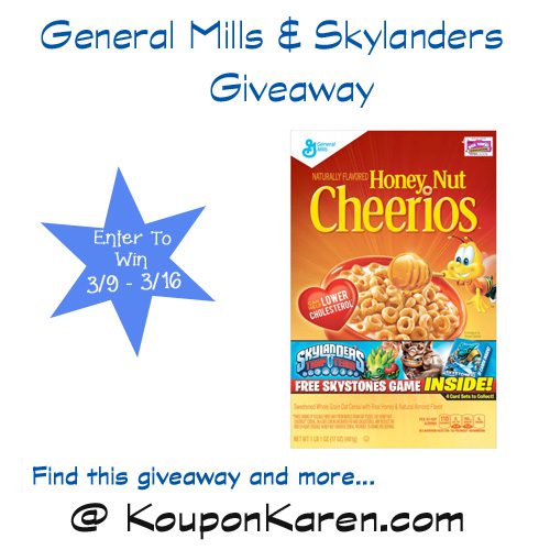 General Mills Specially Marked Boxes with Skylanders Card Game  {Giveaway}