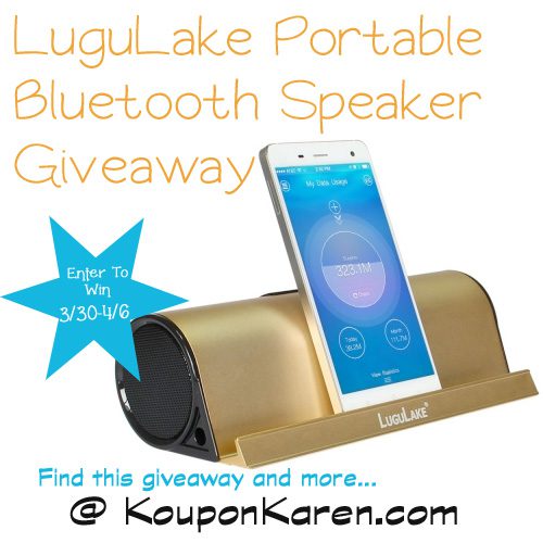 LuguLake Portable Bluetooth Speaker {Giveaway}