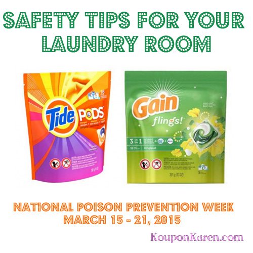 Safety Tips For Your Laundry From Tide and Gain for National Poison Prevention Week