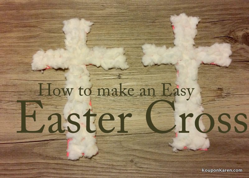 Switch to Poise Thin Shaped Pads and Recycle Period Pads with an Easter Cross Craft