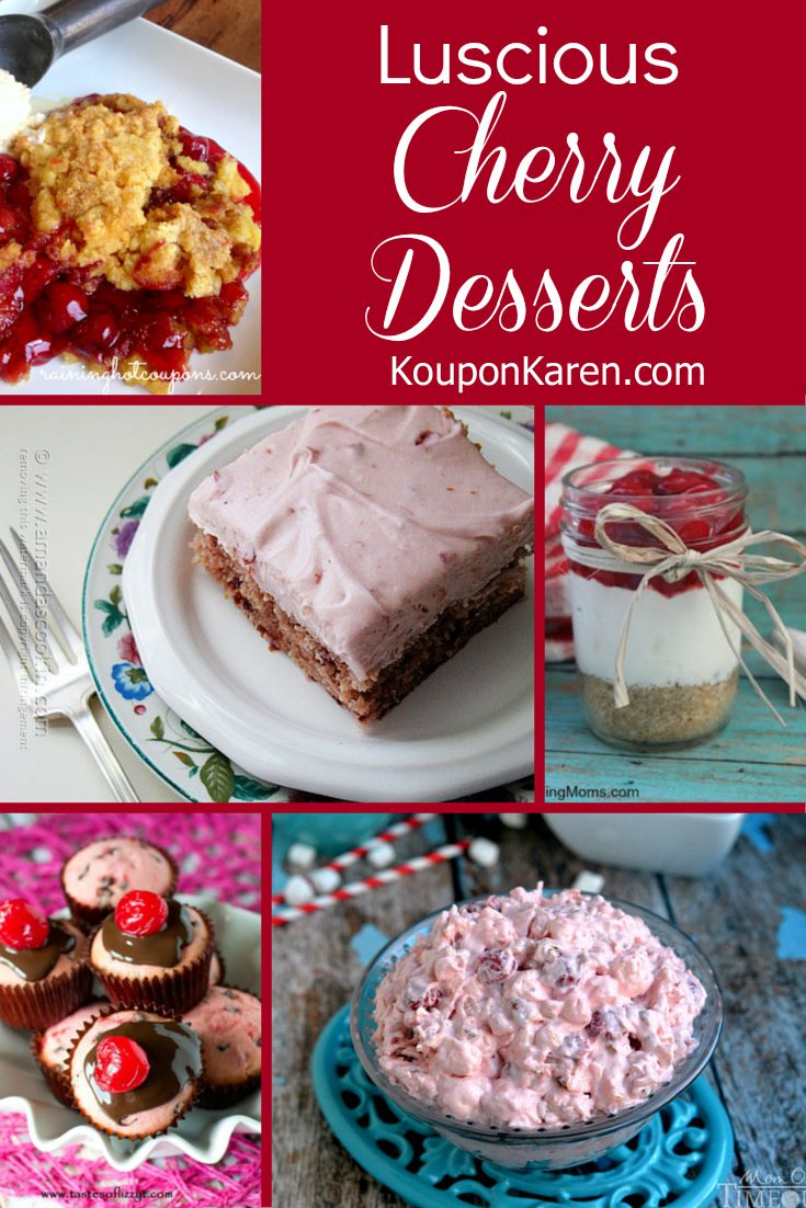 Luscious Cherry Desserts {Recipes}