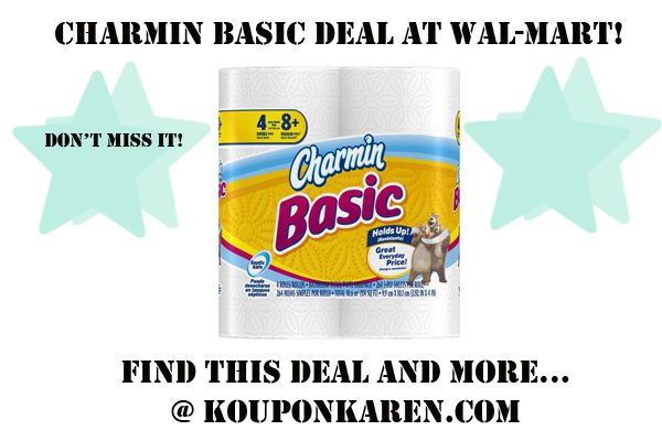 Charmin Basic Toilet Paper Deal at Wal-Mart!