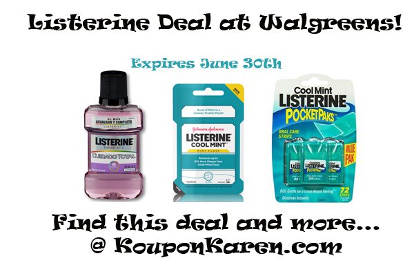 Listerine Floss Deal at Walgreens