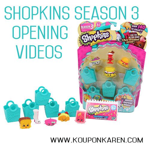 Shopkins Season 3 Opening Videos | Blind Pack, 12 Pack and 5 Pack
