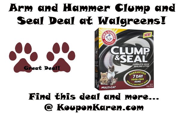 Arm and Hammer Clump and Seal Deal at Walgreens