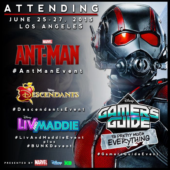 I’m heading back to the West Coast for #AntManEvent  #DescendantsEvent  #LivAndMaddieEvent  #GamersGuideEvent  #BUNKDEvent