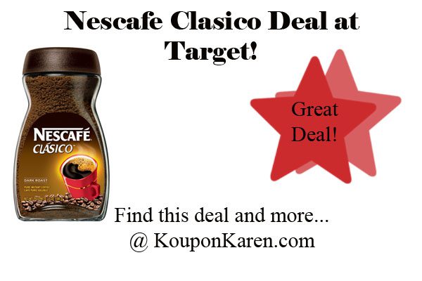 Nescafe Clasico Coffee Deal at Target