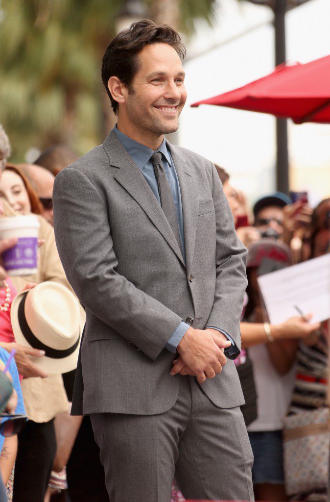 HOLLYWOOD, CA - JULY 01:  Actor Paul Rudd honored with a Star on The Hollywood Walk of Fame on July 1, 2015 in Hollywood, California.  (Photo by Jesse Grant/Getty Images for Disney) *** Local Caption *** Paul Rudd