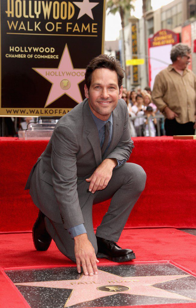 HOLLYWOOD, CA - JULY 01:  Actor Paul Rudd honored with a Star on The Hollywood Walk of Fame on July 1, 2015 in Hollywood, California.  (Photo by Jesse Grant/Getty Images for Disney) *** Local Caption *** Paul Rudd