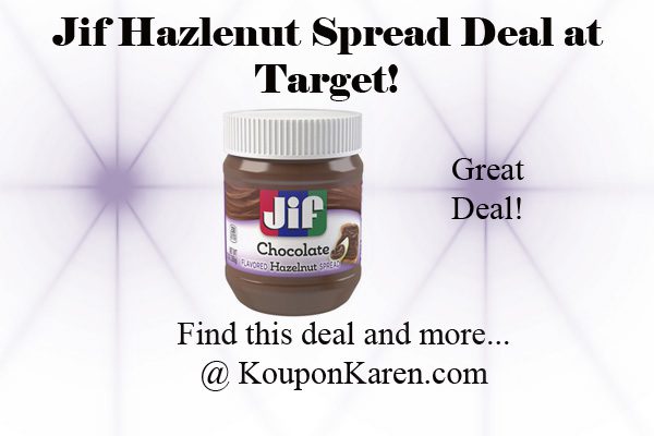 Jif Hazelnut Spread Deal at Target!